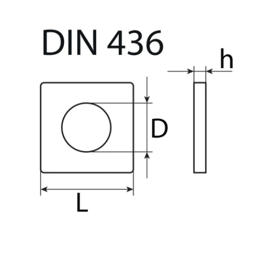 Carbon Steel And Stainless Steel Square Washer high quality